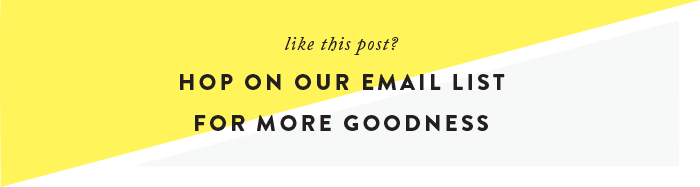 The Yellow Co. Blog Email List...so much goodness in just one email...