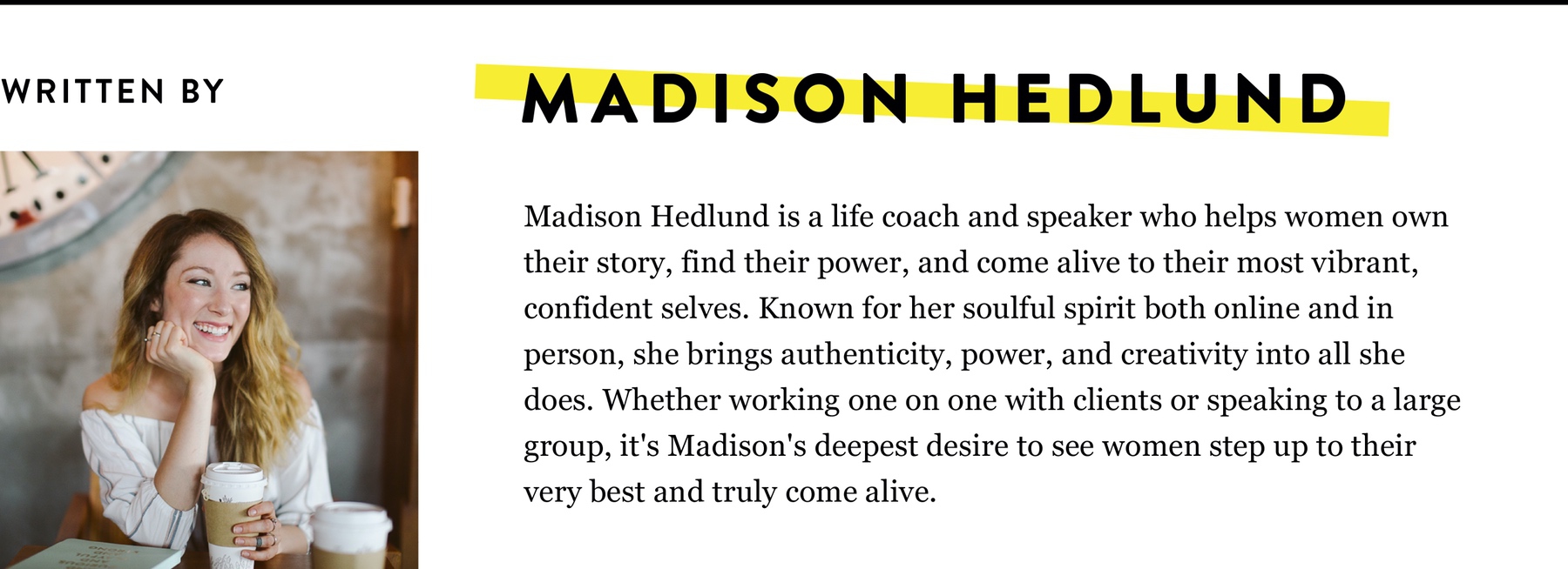 MADISON HEDLUND BIO