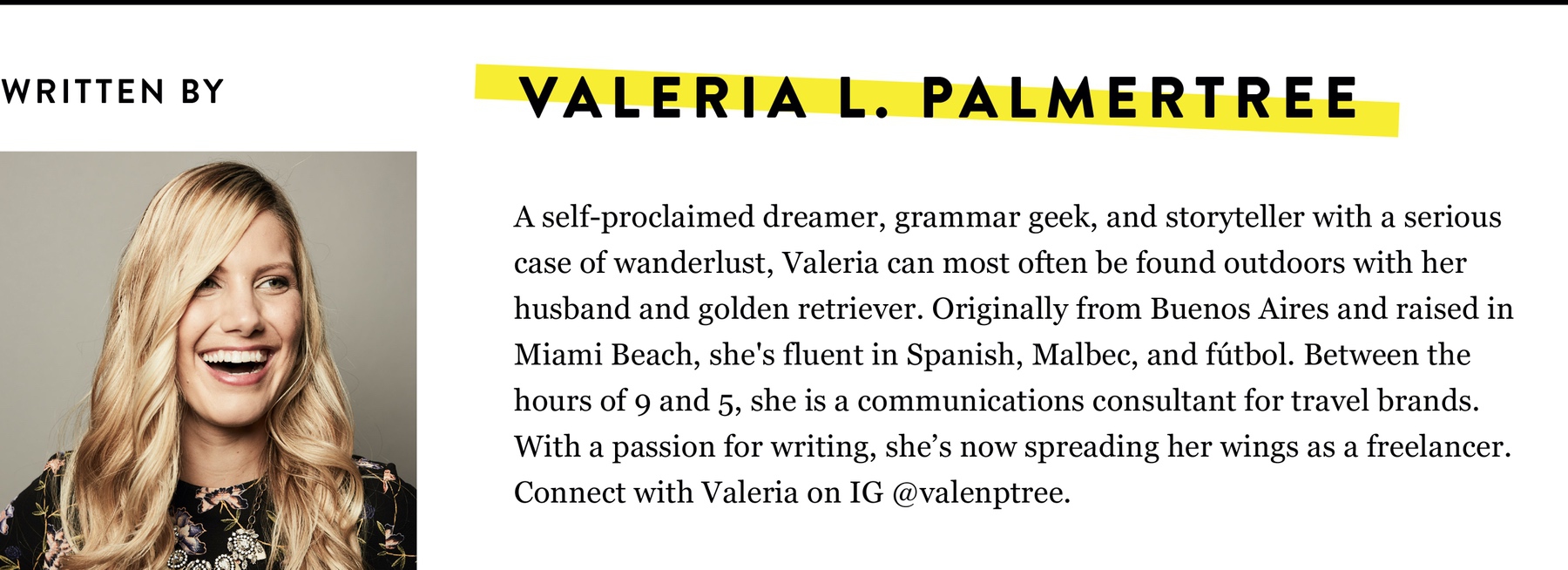 Valeria L. Palmertree BIO